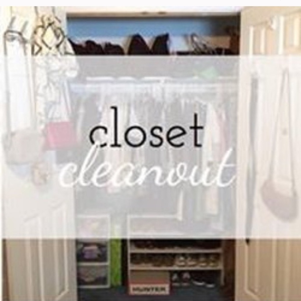 Closet sale! Everything must go! Make me an offer!